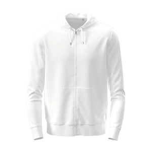 Felpa Classic Zip Unisex bianco / XS - personalizzabile con logo