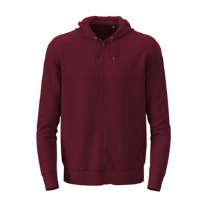 Felpa Classic Zip Unisex bordeaux / XS - personalizzabile con logo