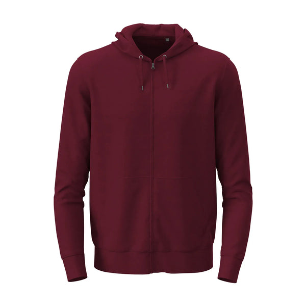 Felpa Classic Zip Unisex bordeaux / XS - personalizzabile con logo