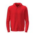 Felpa Classic Zip Unisex rosso / XS - personalizzabile con logo