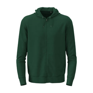 Felpa Classic Zip Unisex verde / XS - personalizzabile con logo