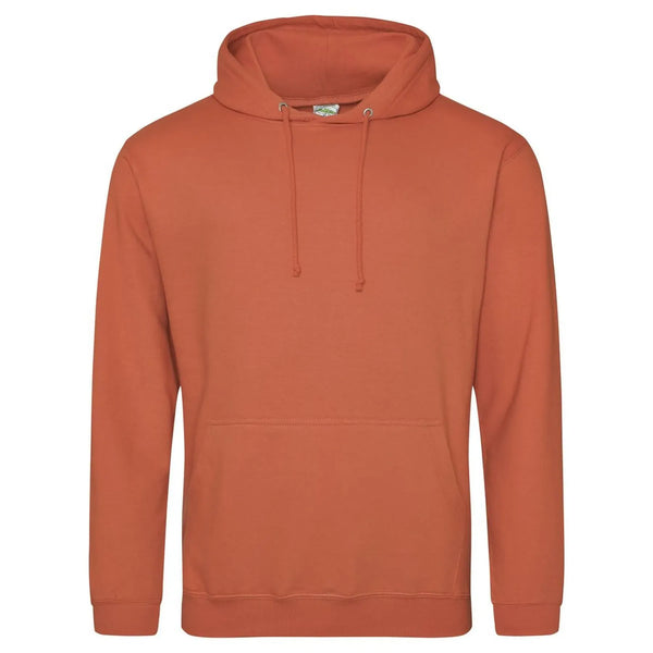 Felpa College Hoodie arancione / XS - personalizzabile con logo