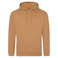 Felpa College Hoodie caramel latte / XS - personalizzabile con logo