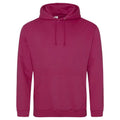 Felpa College Hoodie cranberry / XS - personalizzabile con logo