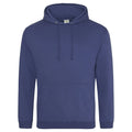 Felpa College Hoodie denim blue / S - personalizzabile con logo