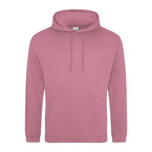 Felpa College Hoodie dusty pink / XS - personalizzabile con logo