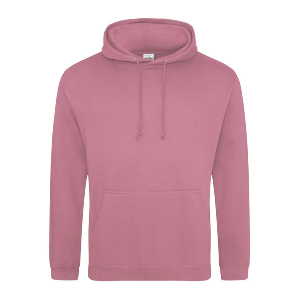 Felpa College Hoodie dusty pink / XS - personalizzabile con logo