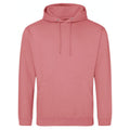 Felpa College Hoodie dusty rose / XS - personalizzabile con logo