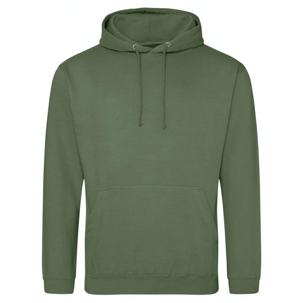 Felpa College Hoodie earthy green / XS - personalizzabile con logo