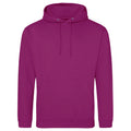 Felpa College Hoodie festival fuchsia / XS - personalizzabile con logo