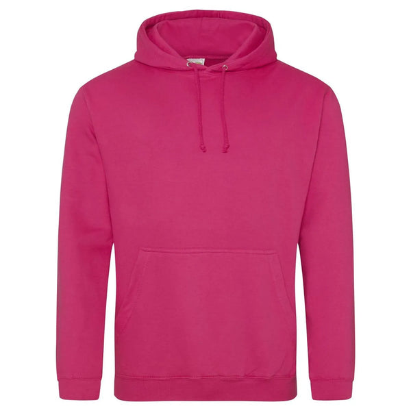 Felpa College Hoodie hot pink / XS - personalizzabile con logo