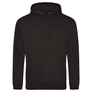 Felpa College Hoodie jet black / XS - personalizzabile con logo