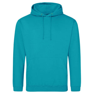 Felpa College Hoodie lagoon blue / XS - personalizzabile con logo