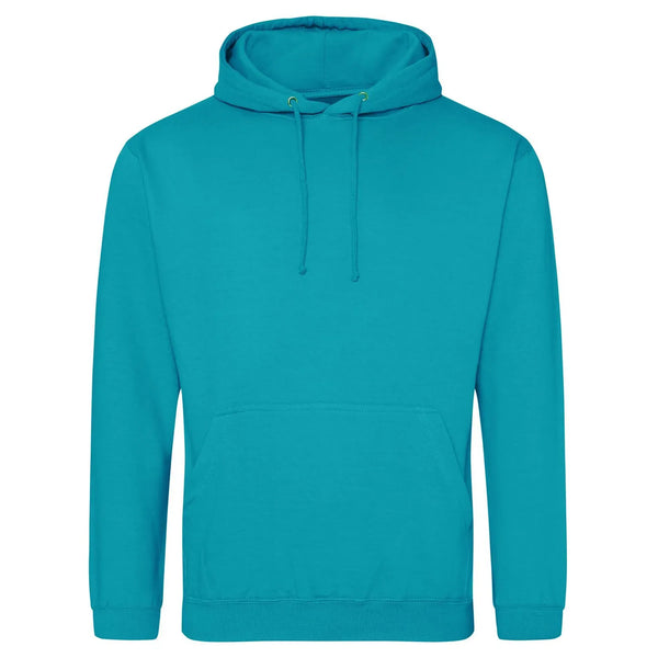 Felpa College Hoodie lagoon blue / XS - personalizzabile con logo
