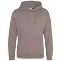 Felpa College Hoodie mocha brown / S - personalizzabile con logo