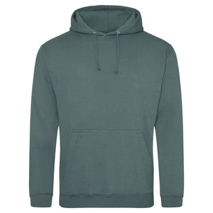 Felpa College Hoodie moss green / XS - personalizzabile con logo