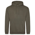 Felpa College Hoodie olive green / S - personalizzabile con logo
