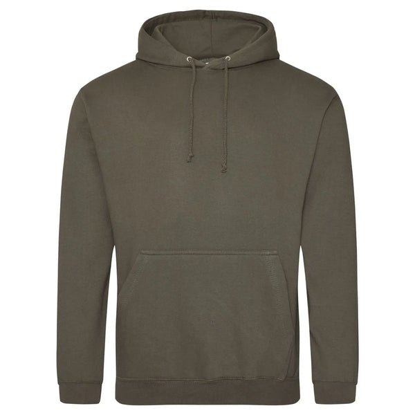 Felpa College Hoodie olive green / S - personalizzabile con logo