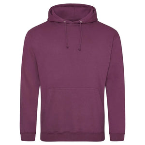 Felpa College Hoodie plum / S - personalizzabile con logo