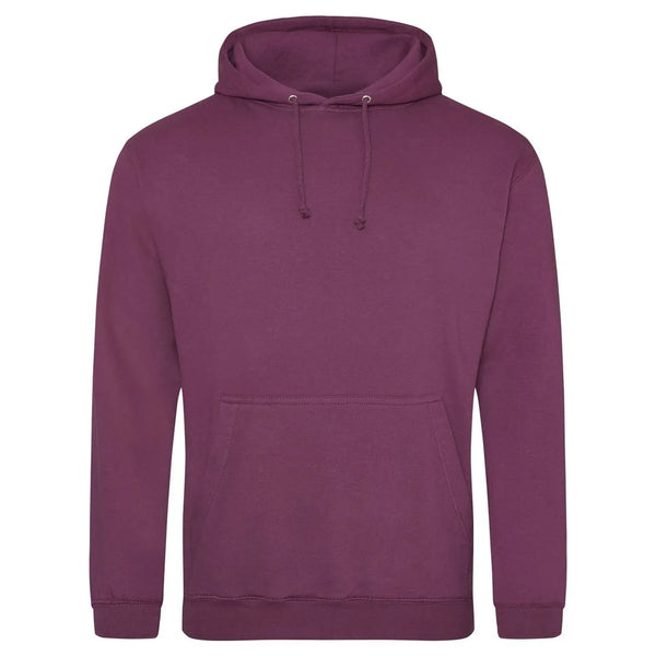 Felpa College Hoodie plum / S - personalizzabile con logo