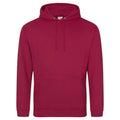 Felpa College Hoodie red hot chilli / XS - personalizzabile con logo