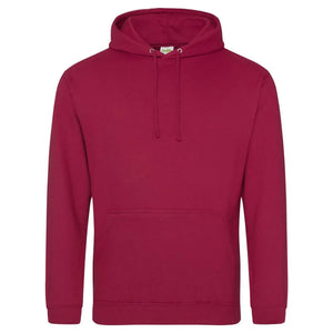 Felpa College Hoodie red hot chilli / XS - personalizzabile con logo