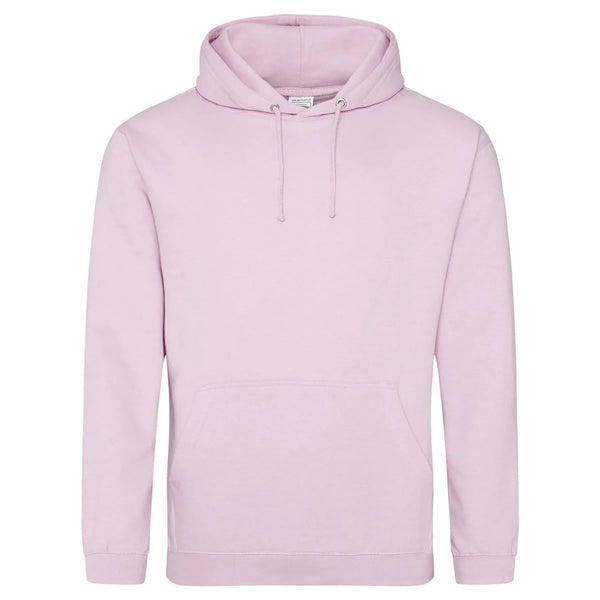 Felpa College Hoodie rosa / XS - personalizzabile con logo