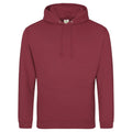 Felpa College Hoodie rosso / XS - personalizzabile con logo