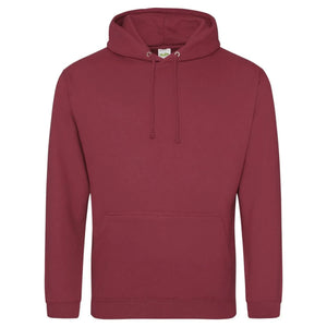 Felpa College Hoodie rosso / XS - personalizzabile con logo