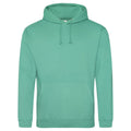 Felpa College Hoodie spring green / S - personalizzabile con logo