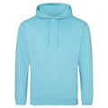 Felpa College Hoodie turquoise surf / S - personalizzabile con logo