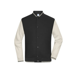 Felpa College- Unisex black/sandstone / XXS - personalizzabile con logo
