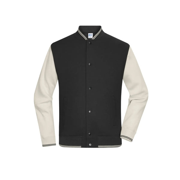 Felpa College- Unisex black/sandstone / XXS - personalizzabile con logo