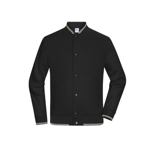 Felpa College- Unisex nero / XXS - personalizzabile con logo