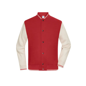 Felpa College- Unisex rosso / XXS - personalizzabile con logo