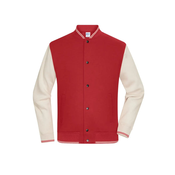 Felpa College- Unisex rosso / XXS - personalizzabile con logo