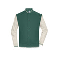 Felpa College- Unisex verde / XXS - personalizzabile con logo