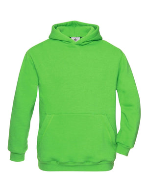 Felpa con cappuccio bambini verde / 3-4 - personalizzabile con logo