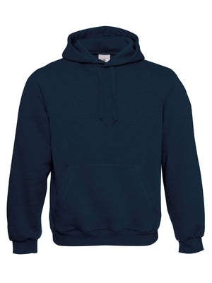 Felpa con cappuccio confortable fit blu navy / XS - personalizzabile con logo