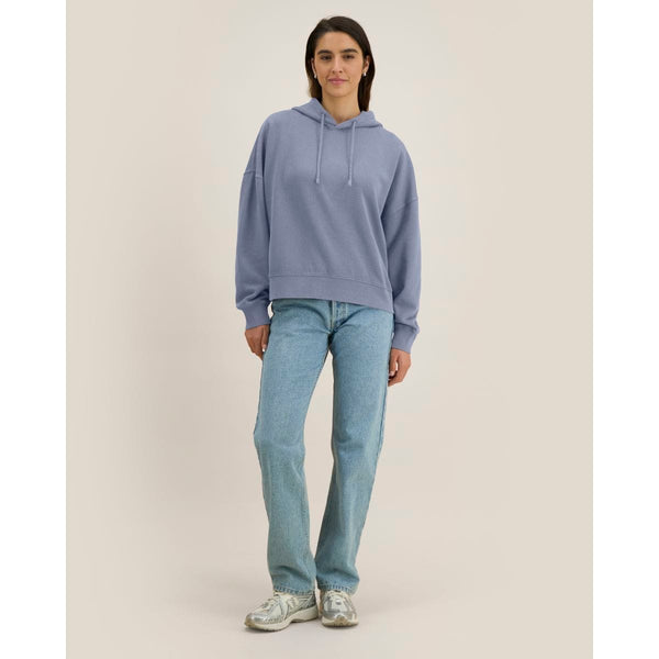 Felpa Con Cappuccio Donna Garment Dyed Stella Nora Vintage - personalizzabile con logo