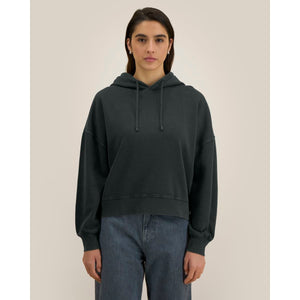 Felpa Con Cappuccio Donna Garment Dyed Stella Nora Vintage - personalizzabile con logo