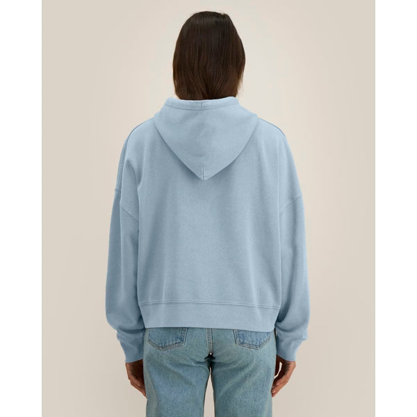 Felpa Con Cappuccio Donna Garment Dyed Stella Nora Vintage - personalizzabile con logo