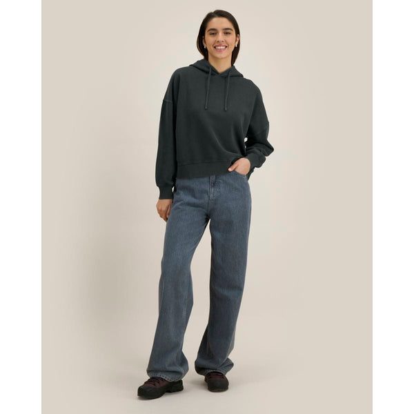 Felpa Con Cappuccio Donna Garment Dyed Stella Nora Vintage - personalizzabile con logo