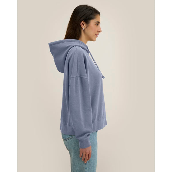 Felpa Con Cappuccio Donna Garment Dyed Stella Nora Vintage - personalizzabile con logo