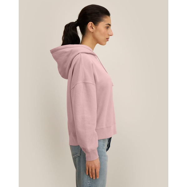 Felpa Con Cappuccio Donna Garment Dyed Stella Nora Vintage - personalizzabile con logo