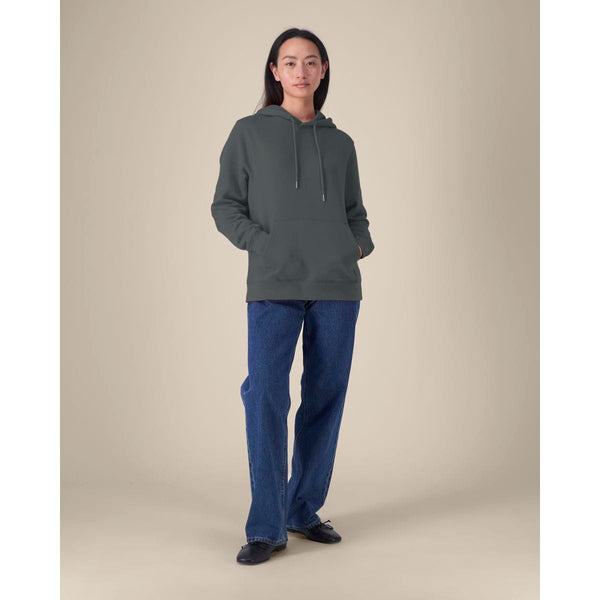 Felpa Con Cappuccio Donna In Cotone Riciclato Stella Gamechanger - personalizzabile con logo