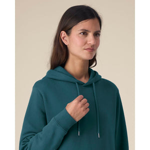 Felpa Con Cappuccio Donna In Cotone Riciclato Stella Gamechanger - personalizzabile con logo