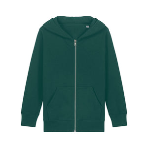 Felpa Con Cappuccio E Zip Bambino Iconic Mini Cultivator 2.0 verde / 7-8/122-128cm - personalizzabile con logo