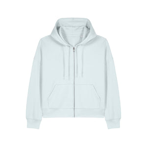 Felpa Con Cappuccio E Zip Donna Iconic Stella Ida azzurro / XS - personalizzabile con logo