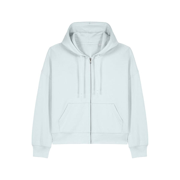 Felpa Con Cappuccio E Zip Donna Iconic Stella Ida azzurro / XS - personalizzabile con logo